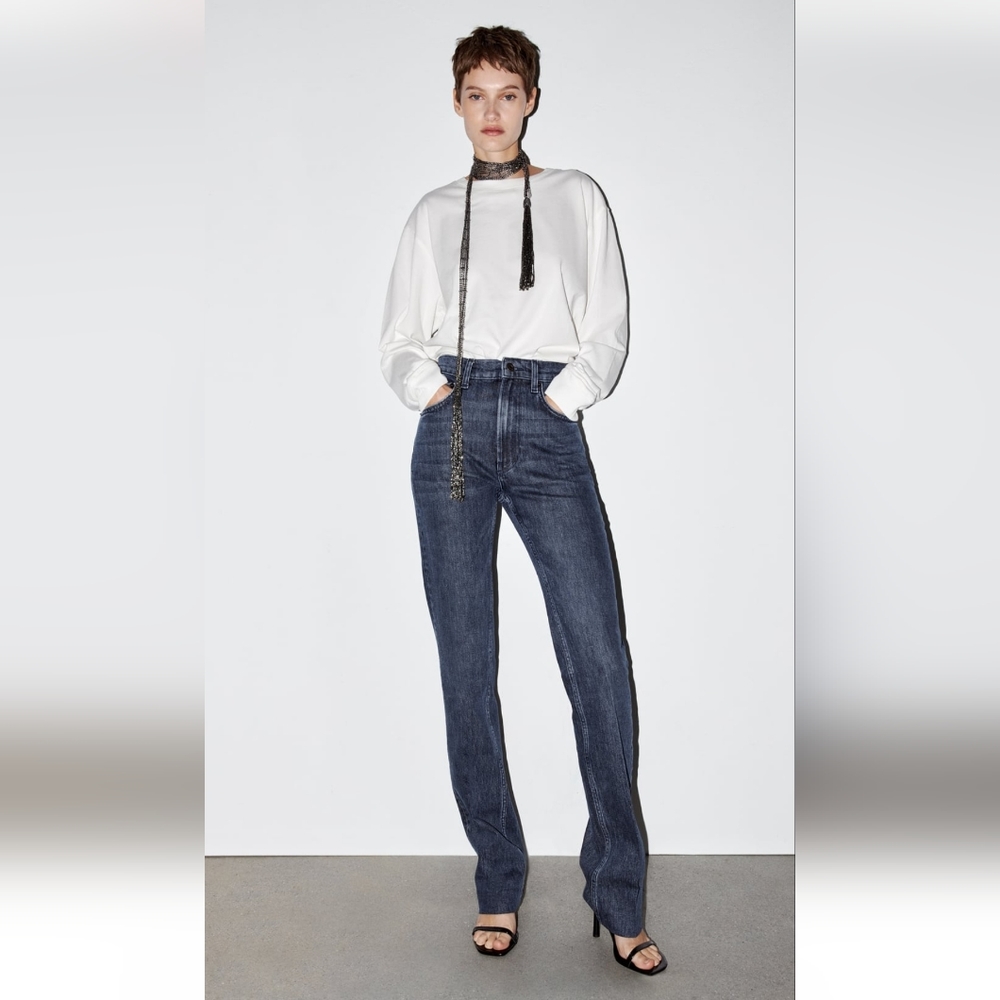 Zara HIGH RISE Bootcut ZW collection Jeans